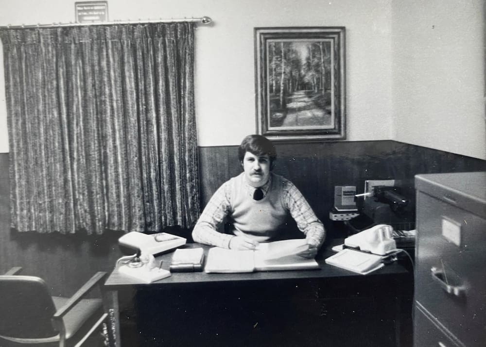 Photo of Jim Ittenbach upon founding SMARI in 1983